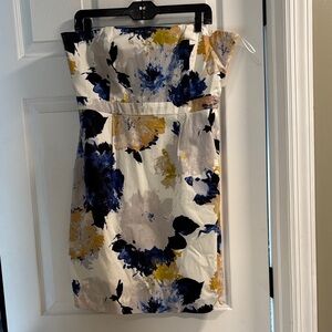 J. Crew Factory Floral Strapless Dress